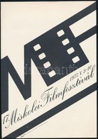 1977 Papp Gábor (1918-1982): 17. Miskolci Filmfesztivál, Kisplakát, 25×17,5 Cm - Andere & Zonder Classificatie