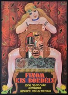 1983 Finom Kis Bordély, Csehszlovák Film Plakát, Rendezte: Vaclav Matejka, Hajtásnyommal, 58x41 Cm - Altri & Non Classificati