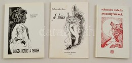 Schneider Izabella 3 Könyve: 
A Hiúz. Marosvásárhely,1997, Custos. Kiadói Papírkötés. A Szerző által Dedikált. 
Asszonyé - Ohne Zuordnung
