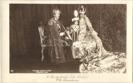 ** * 3 Db RÉGI Uralkodói Motívumlap; IV. Károly, Zita és Ottó / 3 Pre-1945 Hungarian Royalties; Zita, Charles I And Otto - Zonder Classificatie