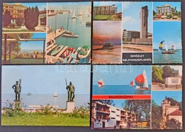 ** * 200 Db MODERN Magyar Városképes Lap, Balatoni üdülőhelyek / 200 Modern Hungarian Town-view Postcards From Lake Bala - Non Classificati