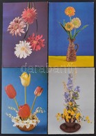 ** * 80 Db MODERN Virágos üdvözlőlap / 80 Modern Flower Themed Greeting Postcards - Non Classificati