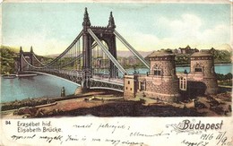 T4 Budapest, Erzsébet Híd, építkezés, Litho (EM) - Non Classificati
