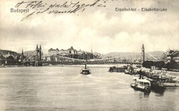 T2/T3 Budapest, Erzsébet Híd, Gőzhajók. SLB. No. 193. (EK) - Non Classificati