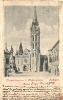 T4 1899 Budapest I. Mátyás Templom, Szentháromság Szobor (b) - Non Classificati