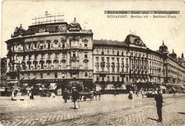 ** T2 Budapest VI. Berlini Tér (Nyugati Tér), Krayer E. és Társa üzlete, Vígszínház Kávéház, Villamos - Unclassified