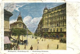 T4 1902 Budapest VI. Andrássy út, Villamos. Walter Haertel No. 476. Erdélyi Cs. és Kir. Udvari Fényképész Felvétele Után - Unclassified
