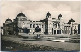 ** T2 Mohács, Zsinagóga; Leporellólap, Belül: M. Kir. állami Polgári Iskola, Fő Utca, Korona Szálloda, Kir. Adóhivatal,  - Non Classificati