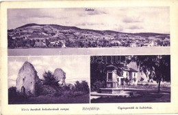 T2/T3 Révfülöp, Látkép, Vörös Barátok Kolostorának Romjai, Cigány Károly Emlékmű és A Kultúrház (EK) - Zonder Classificatie