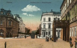 T2 1921 Sopron, Erzsébet Utca, Villamos - Zonder Classificatie