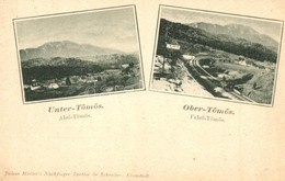 ** T1 Alsótömös és Felsőtömös, Timisu De Jos, Timisu De Sus; Sínkocsi /  Railcar. Julius Müller's Nachfolger Tartler & S - Zonder Classificatie