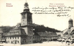 T2 Brassó, Kronstadt, Brasov; Fő Tér, Tanácsház, Glasz Károly Kiadása / Main Square, Town Hall - Zonder Classificatie