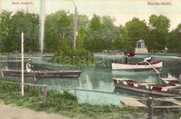 T2/T3 Buziás-fürdő, Szent Antal Tó, Csónakázók / Lake, Boats  (EK) - Unclassified