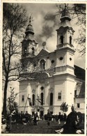 * T2/T3 Csíksomlyó, Sumuleu Ciuc; Templom, Népi ünnepség / Church, Folk Celebration, Photo (EK) - Ohne Zuordnung