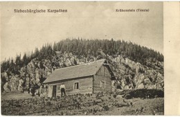 ** T2/T3 Csukás, Tészla, Krähenstein, Ciucas (Erdélyi Kárpátok); Menedékház. Jos Drotleff Nr. 364. 1917. / Rest House - Unclassified