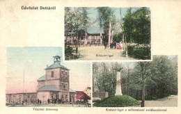 * T2 Detta, Ghedu, Deta; Kratzer Liget, Milleniumi Emlékszobor, Tűzoltói Torony / Park, Monument, Firefighter's Tower  ( - Zonder Classificatie