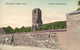 T2 1910 Kovászi, Kovaszinc, Covasint; Kovoszinci Csonka Torony. Wittenberger Mór Kiadása / Tower Ruin - Zonder Classificatie