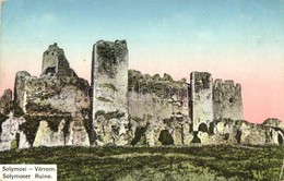 ** T2/T3 Lippa, Lipova; Solymos Vára. Kiadja Özv. Krivány Györgyné / Cetatea Soimos / Castle Ruins (EK) - Unclassified