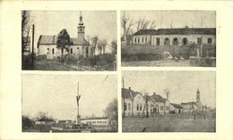 T2/T3 1948 Szalárd, Salard; Templomok, Országzászló, üzlet / Churches, Hungrian Flag, Shop (EK) - Ohne Zuordnung