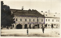 T2 1930 Igló, Zipser Neudorf, Spisská Nová Ves; Fő Utca, Jaszusch, Arnold Bukovinszky és Martin Zatko üzlete, Nemzeti Há - Ohne Zuordnung