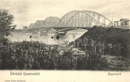 T2 1906 Komárom, Komárnó; Nagyvashíd / Bridge - Non Classés