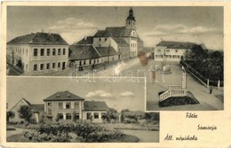 T3 Somorja, Csallóköz-Somorja, Samorín; Fő Tér, Templom, állami Iskola. Kiadja Kranzinger Nándor / Main Square, Church,  - Zonder Classificatie