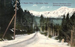 T2 Tátra, Magas Tátra, Vysoké Tatry; Klotild út Tátraszéplak Mellett / Road By Tatranska Polianka, Winter - Unclassified