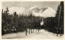 ** T2/T3 Tátralomnic, Evangélikus Templom, Tél / Church, Winter (ragasztónyom / Gluemark) - Ohne Zuordnung