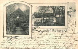 T2 1899 Újbánya, Königsberg, Nová Bana; Kádfürdő / Spa. Floral - Zonder Classificatie