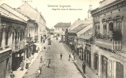 T2 1910 Ungvár, Uzshorod, Uzhorod; Nagy Híd Utca, Kazinczy Utca, Güntzler Henrik, Schwartz Dávid, Krausz üzlete, Drogéri - Zonder Classificatie