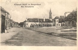 T2 Ruszt, Rust; Fő Tér, Strauss üzlete / Freistadt Im Burgenland, Am Hauptplatz / Main Square, Shop - Ohne Zuordnung