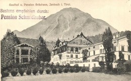 ** T1 Jenbach (Tirol), Gasthof Und Pension Bräuhaus / Guest House And Hotel 'Brewery'. Folding Card With Advertisement - Non Classificati