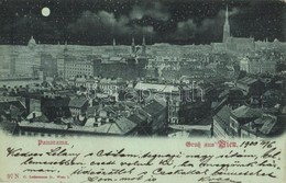 T2/T3 1900 Vienna, Wien; Panorama At Night. C. Ledermann Jr. 97 N (EK) - Sin Clasificación