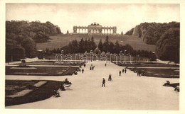 ** T1/T2 Vienna, Wien; Schönbrunn, Blumenparterre, Neptungrotte Und Gloriette / Castle Park - Unclassified