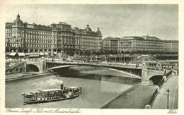 ** T1/T2 Vienna, Wien; Franz Jose-Kai Mit Marienbrücke / Quai, Port, Steamship - Ohne Zuordnung