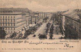 T2 1900 Vienna, Wien I. Opernring, Totalansicht / Street View, Trams. H. Kölz Nr. 65. - Unclassified
