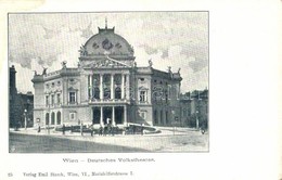 ** T2/T3 Vienna, Wien VII. Deutsches Volktheater / Theater. Verlag Emil Storch 25. (fl) - Zonder Classificatie