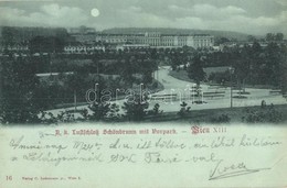 T2/T3 1900 Vienna, Wien XIII. K. K. Lustschloß Schönbrunn Mit Vorpark / Palace, Castle, Park. C. Ledermann Jr. 16. (EK) - Unclassified