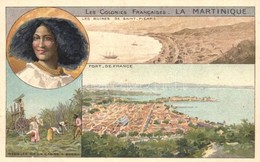 ** T2 Martinique, Les Colonies Francaises, Fort De France, Les Ruines De Saint Pierre, Récolte De La Canne A Sucre / Fre - Non Classés