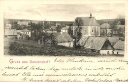 T2 1900 Gunzendorf, General View, Church - Ohne Zuordnung