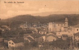 * T2/T3 Sarmede, View With Church. Ed. Bigontina + K.u.K. Hauptfeldpostamt 550. (EK) - Ohne Zuordnung