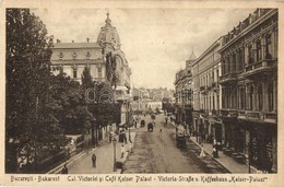 * T4 Bucharest, Bukarest, Bucuresti; Cal. Victoriei Si Café Kaiser Palast. Verlag Horovitz / Street View, Shops, Café (v - Non Classés