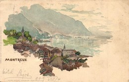 * T2/T3 Montreux, General View, J. Velten Litho (fa) - Ohne Zuordnung