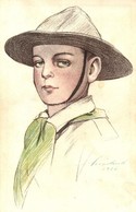 * T2/T3 Kiadja A Magyar Cserkészszövetség Nagytábortanácsa 1926. / Hungarian Boy Scout Art Postcard S: Márton L. + A Gya - Zonder Classificatie