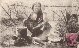 T3 India, Brahman Woman Cooking Food. TCV Card (small Tears) - Sin Clasificación