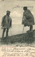 T3 1903 Salutari Din Romania, Ciobani. Editura Ad. Maier & D. Stern / Romanian Folklore, Shepherds (EK) - Ohne Zuordnung