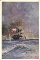** T2/T3 Die Seeschlacht Bei Lissa. SMS Kaiser (Linienschiff) Im Gefecht. K.u.K. Kriegsmarine. Offizielle Karte Für Rote - Ohne Zuordnung