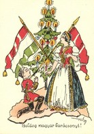 ** T1 Boldog Magyar Karácsonyt! / Hungarian Irredenta Christmas Greeting Art Postcard S: Pálffy - Sin Clasificación