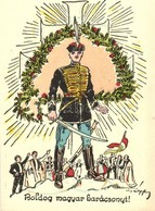 ** T2 Boldog Magyar Karácsonyt! / Hungarian Irredenta Christmas Greeting Art Postcard S: Pálffy - Non Classés