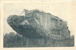 * T2/T3 Kilőtt, Zsákmányolt MARK IV. Angol Harckocsi. Margitsziget Hadikiállítás / WWI K.u.K. Military, Captured British - Sin Clasificación